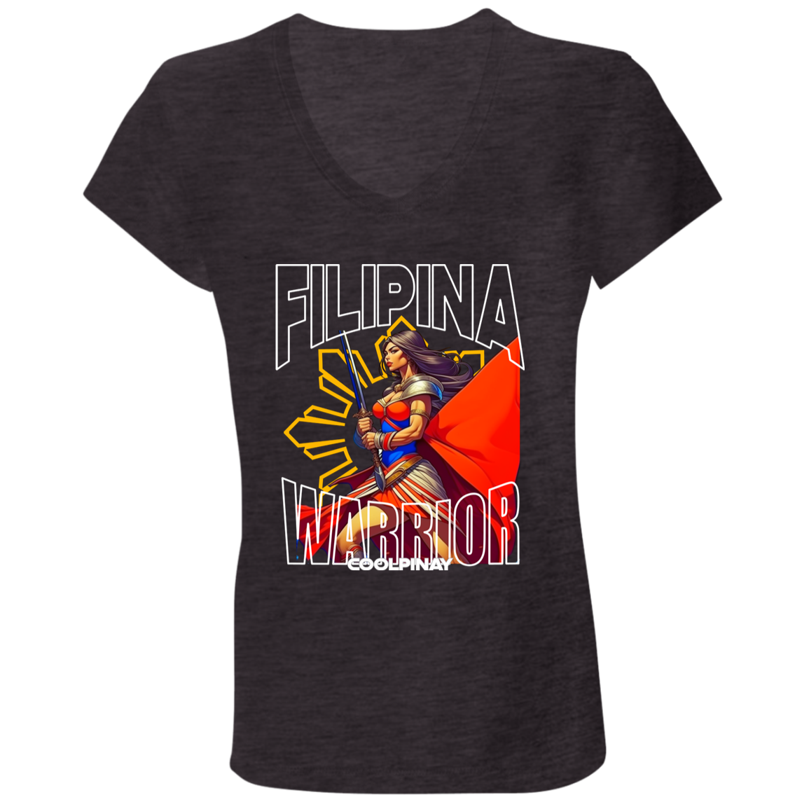 Filipina Warrior Ladies' Jersey V-Neck T-Shirt