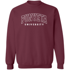 Punyeta University Unisex Crewneck Pullover Sweatshirt