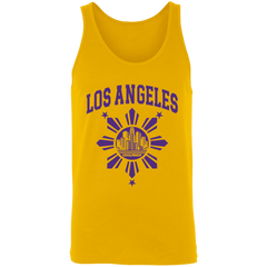 Los Angeles with Sun and Stars Unisex Cotton Tank Top