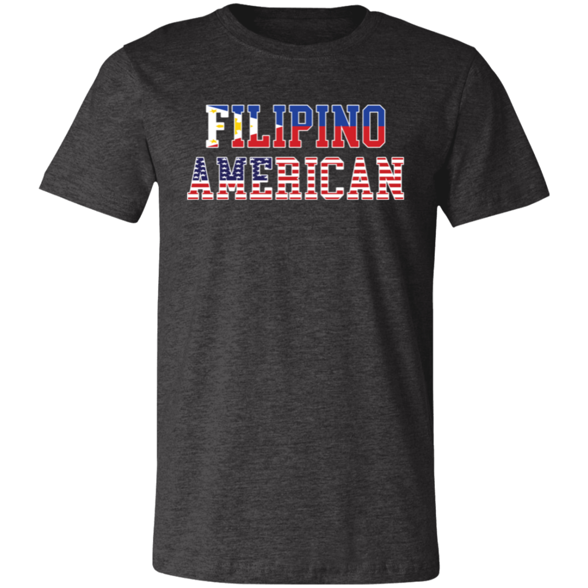 Filipino American Flags Unisex Jersey T-Shirt