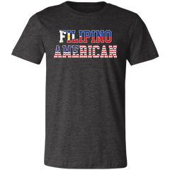 Filipino American Flags Unisex Jersey T-Shirt