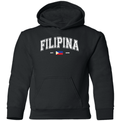 Filipina Est 1898 Youth Pullover Hoodie