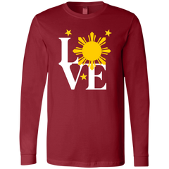 Love with Yellow Sun and Stars Unisex Jersey Long Sleeve T-Shirt