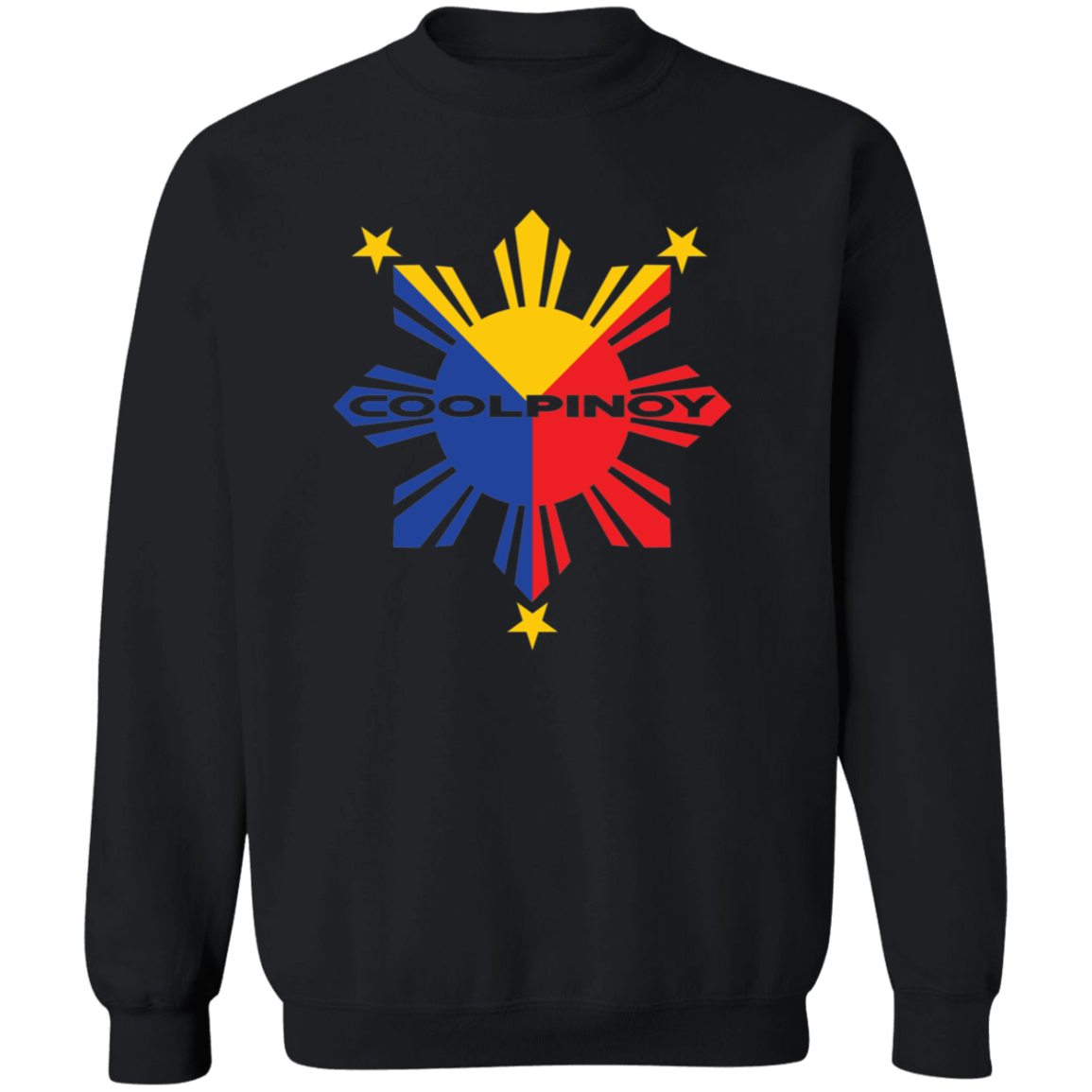 CoolPinoy Tricolor Unisex Crewneck Pullover Sweatshirt