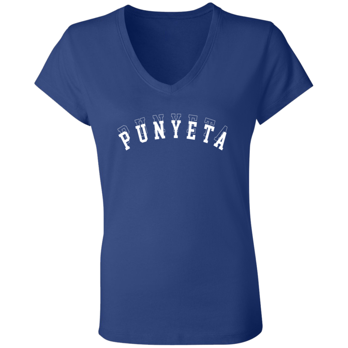 Punyeta Ladies Jersey V-Neck T-Shirt