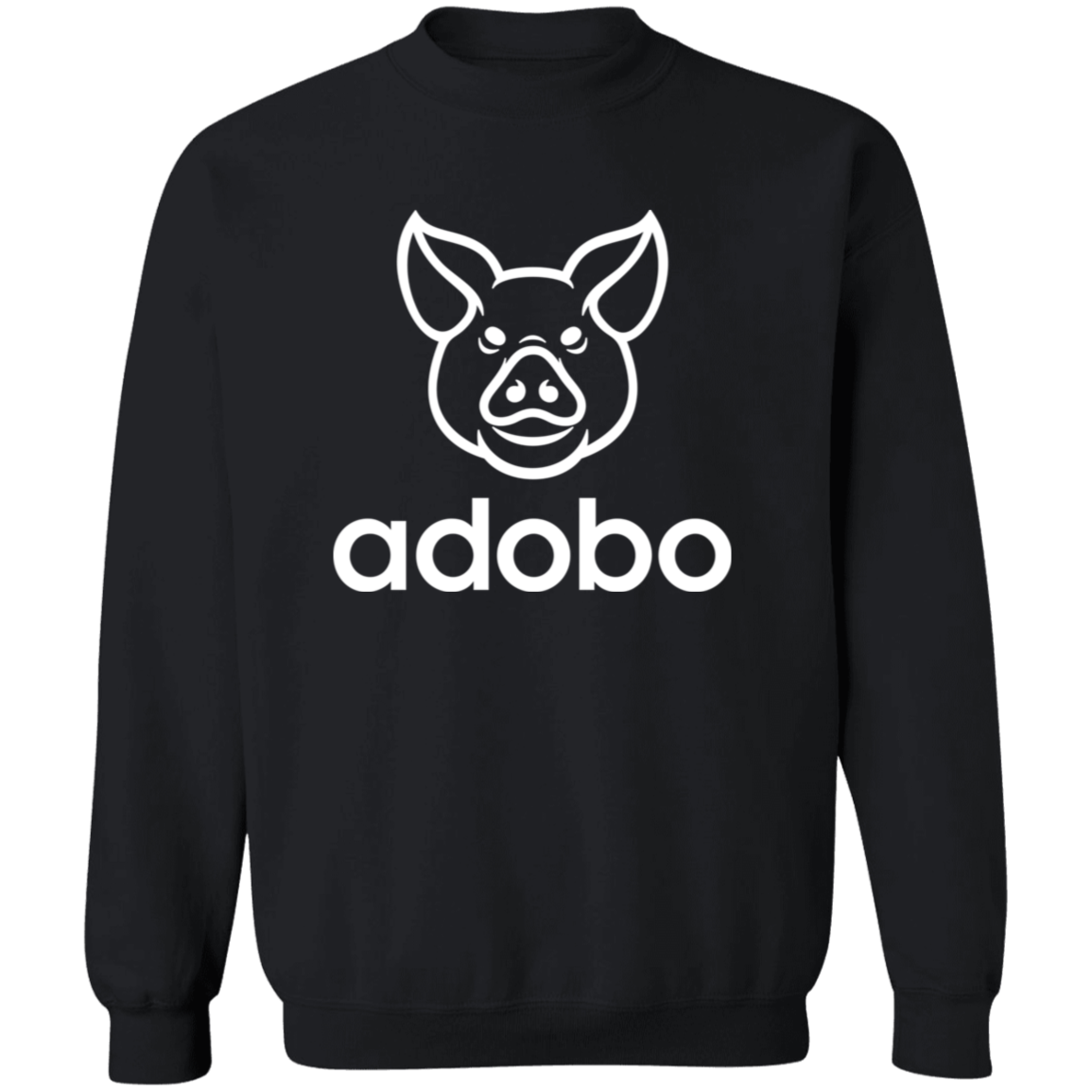 Adobo Pig Head Unisex Crewneck Pullover Sweatshirt