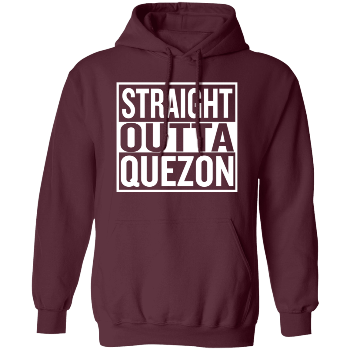 Straight Outta Quezon Unisex Pullover Hoodie