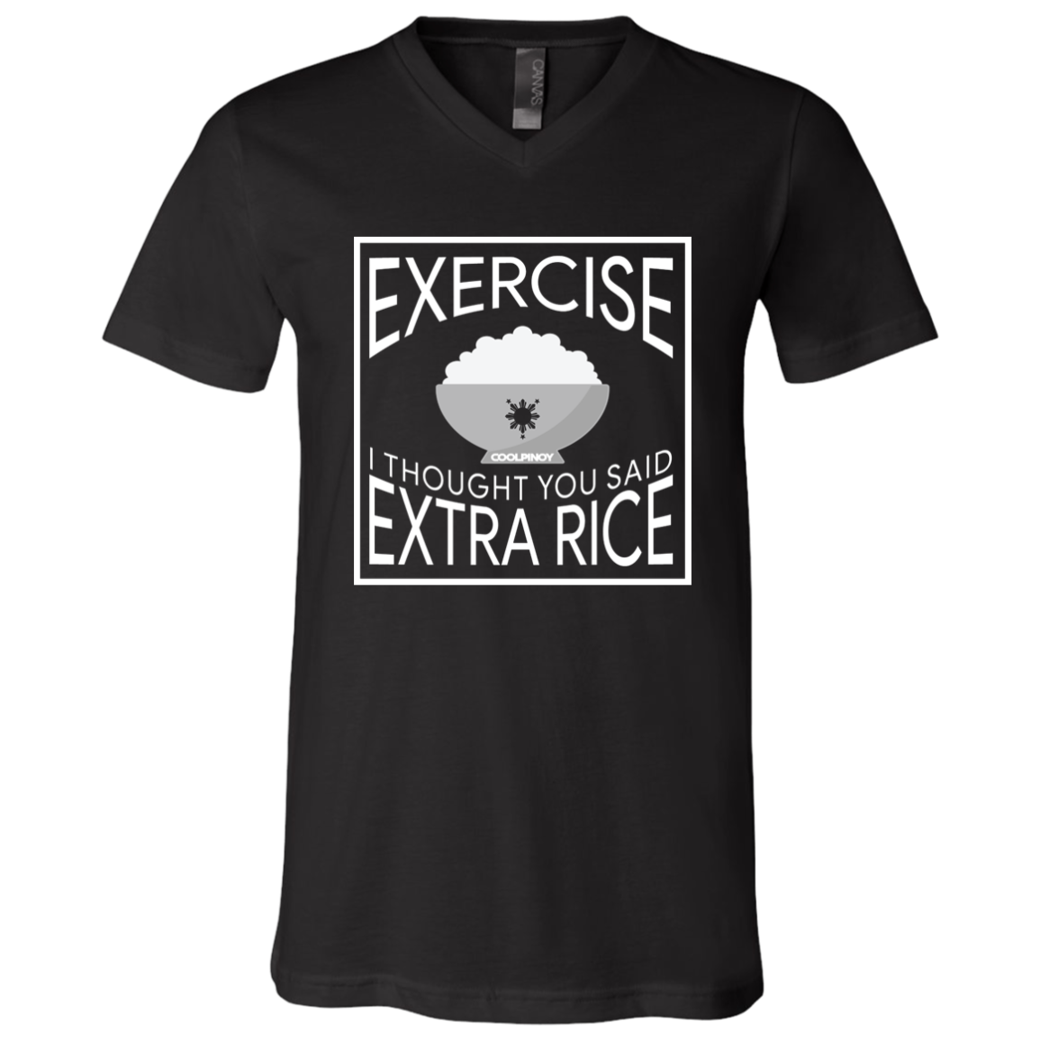 Exercise I Thought You Said Extra Rice Unisex Jersey V-Neck T-Shirt