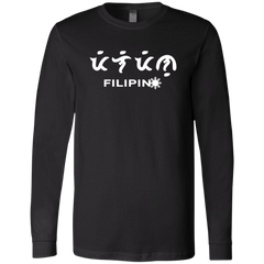 Filipino in Baybayin Script Mens Jersey Long Sleeve T-Shirt