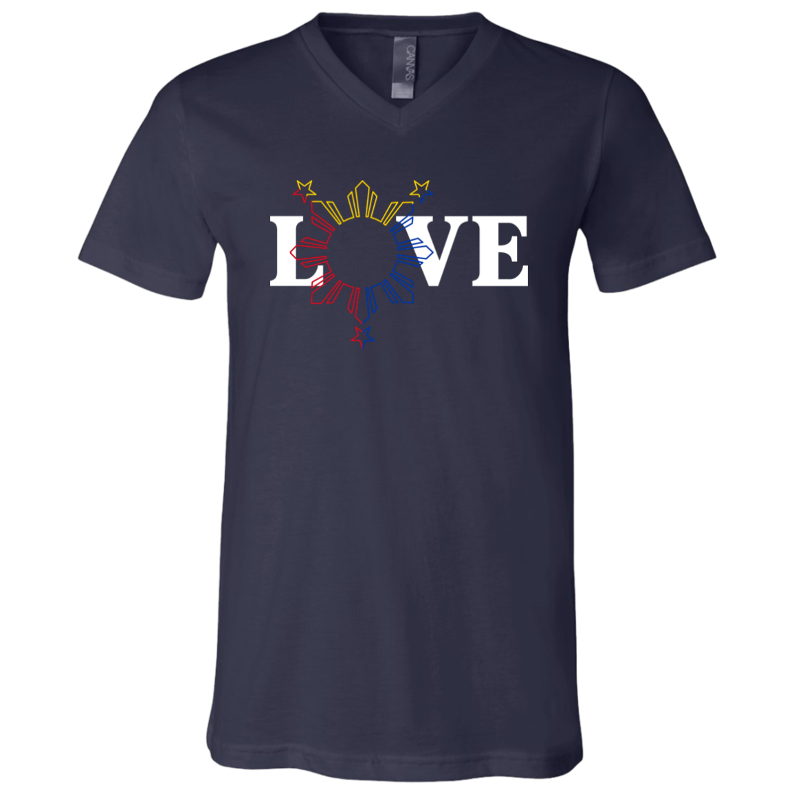 Love and Sun and Stars Unisex Jersey V-Neck T-Shirt