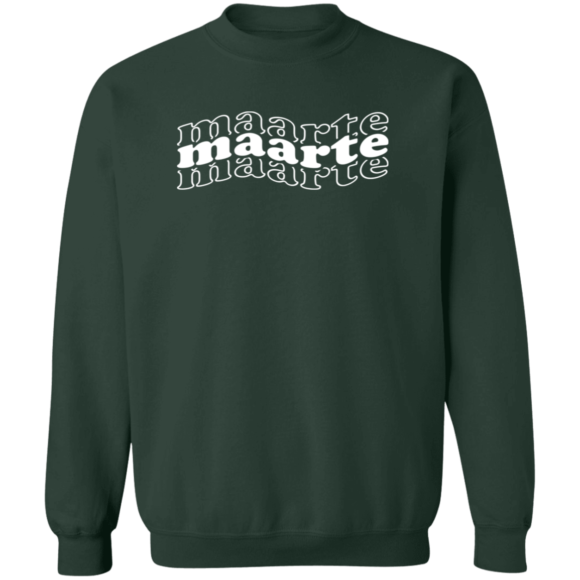 Maarte in Triple Unisex Crewneck Pullover Sweatshirt