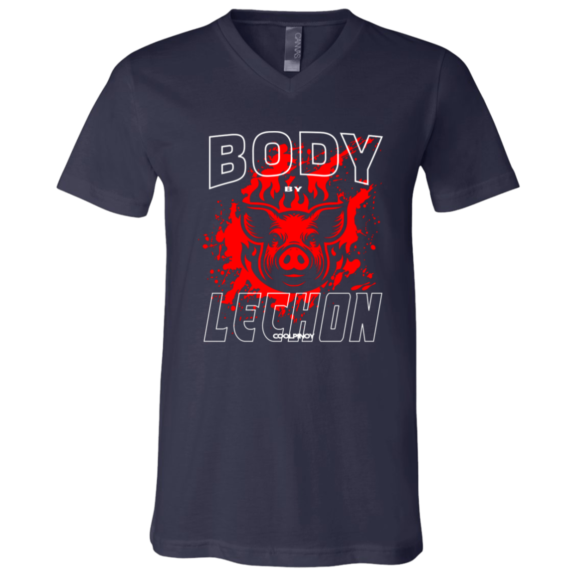 Body By Lechon Unisex Jersey V-Neck T-Shirt