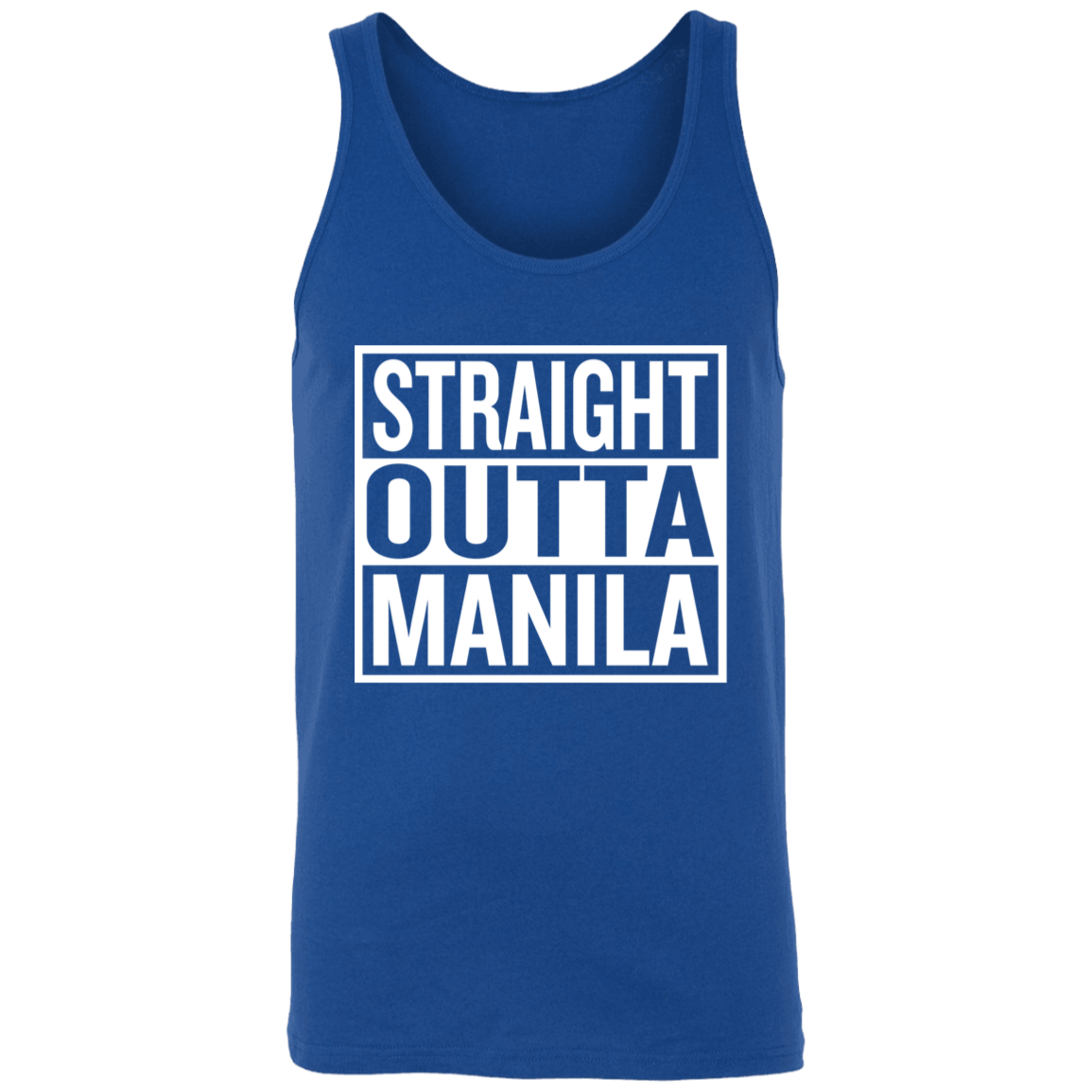 Straight Outta Manila Unisex Cotton Tank Top