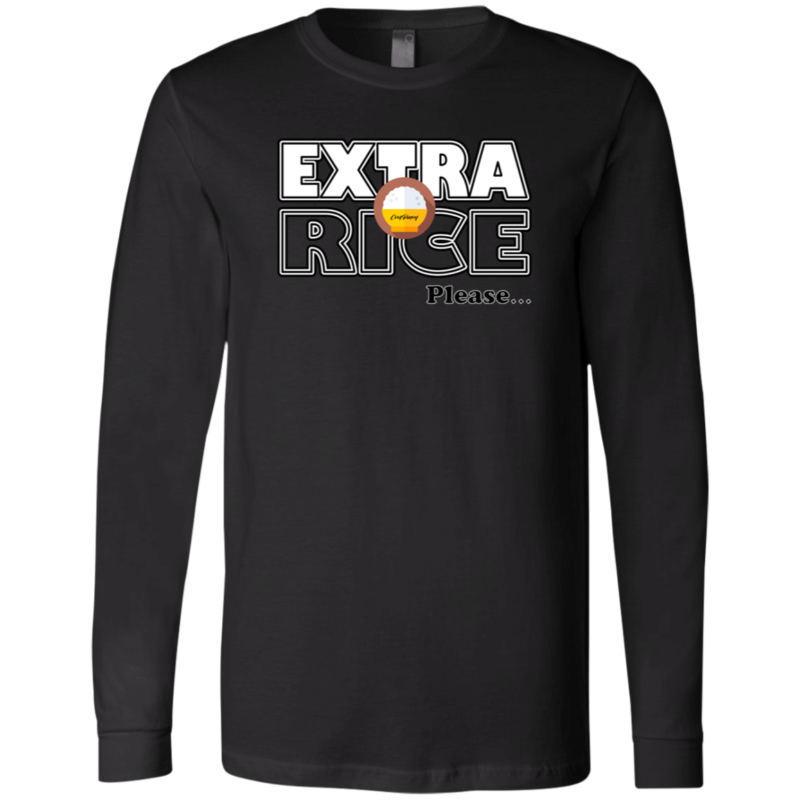 Extra Rice Please Mens Jersey Long Sleeve T-Shirt