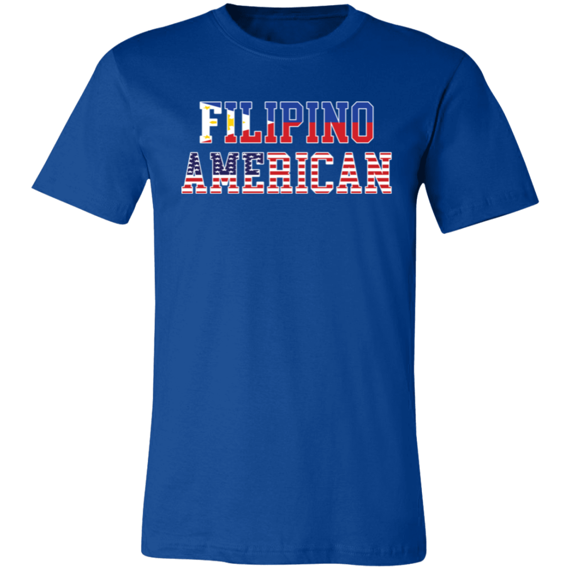 Filipino American Flags Unisex Jersey T-Shirt