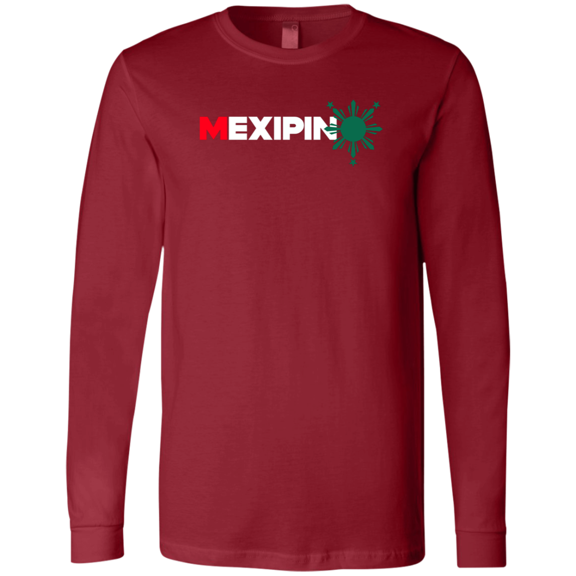 Mexipino with Sun Unisex Jersey Long Sleeve T-Shirt