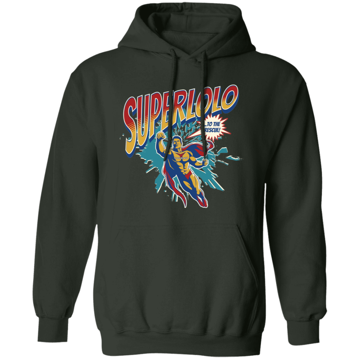 Super Lolo To The Rescue Unisex Pullover Hoodie