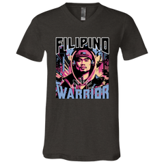 Filipino Street Warrior Unisex Jersey V-Neck T-Shirt