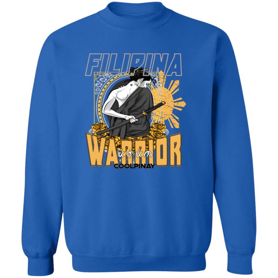 Filipina Warrior Samurai Unisex Crewneck Pullover Sweatshirt