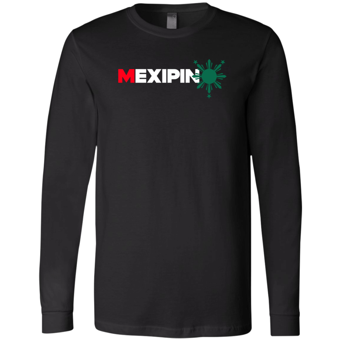 Mexipino with Sun Unisex Jersey Long Sleeve T-Shirt