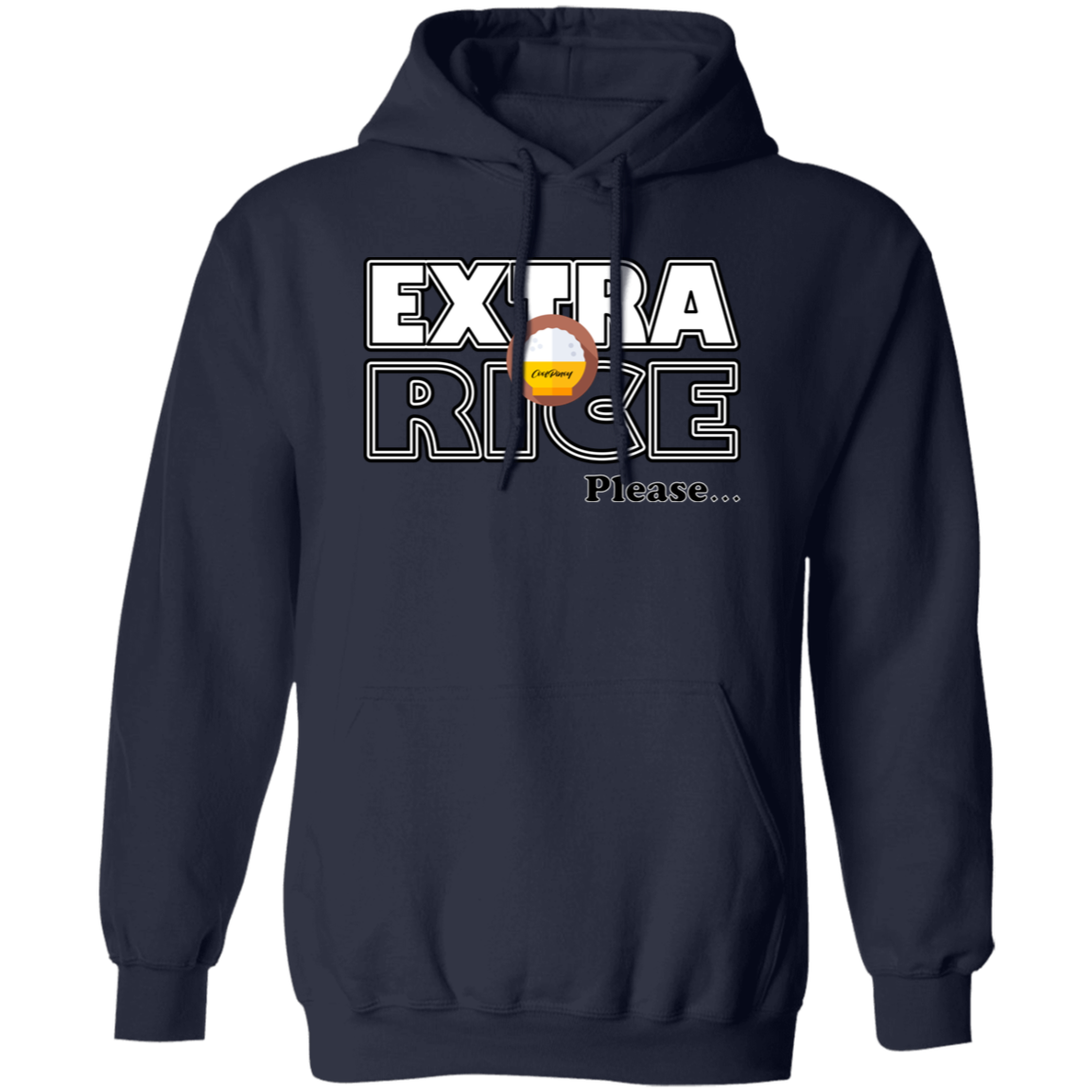 Extra Rice Please Unisex Pullover Hoodie