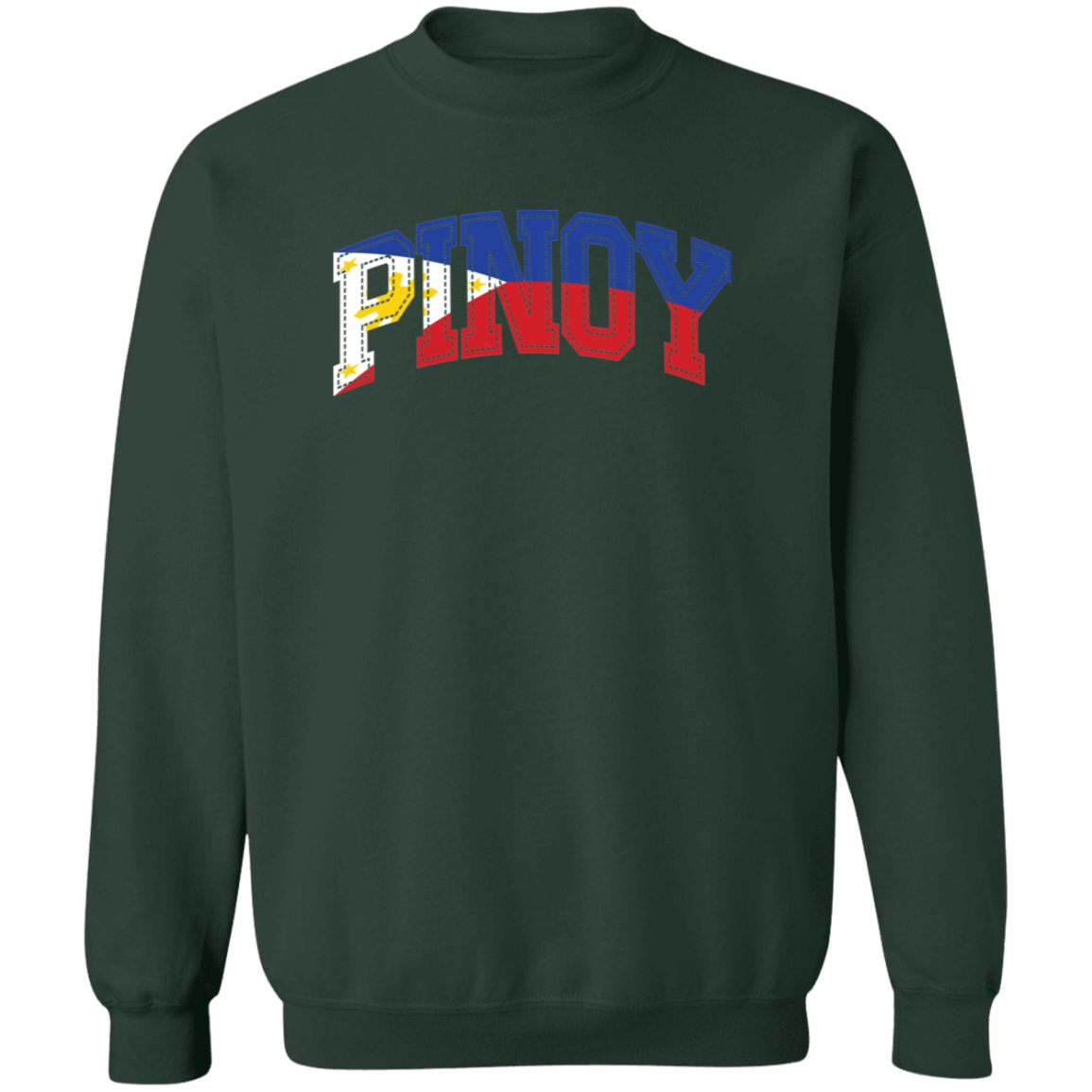 Pinoy with Flag Embedded Unisex Crewneck Pullover Sweatshirt