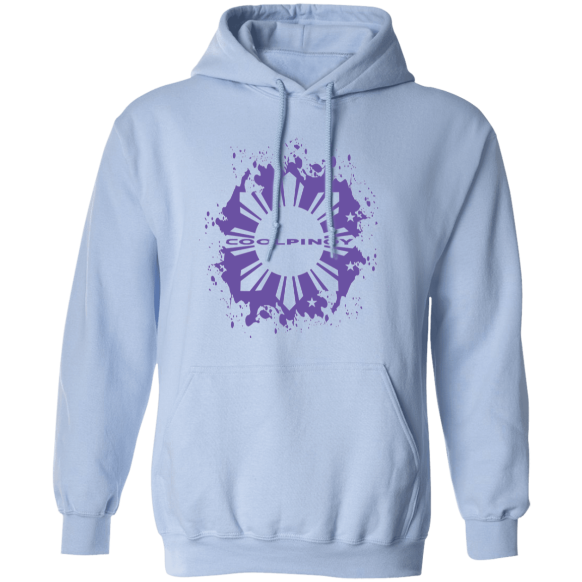 CoolPinoy Ube Splash Unisex Pullover Hoodie