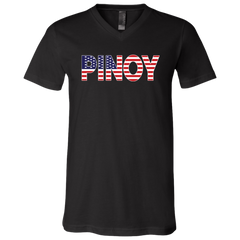 Pinoy American Unisex Jersey V-Neck T-Shirt