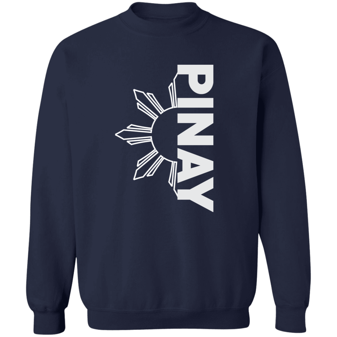 Pinay in Vertical Half Sun Unisex Crewneck Pullover Sweatshirt