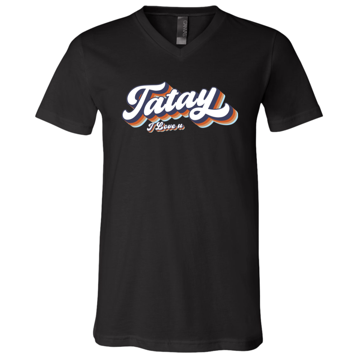 Tatay I Love U Unisex Jersey V-Neck T-Shirt