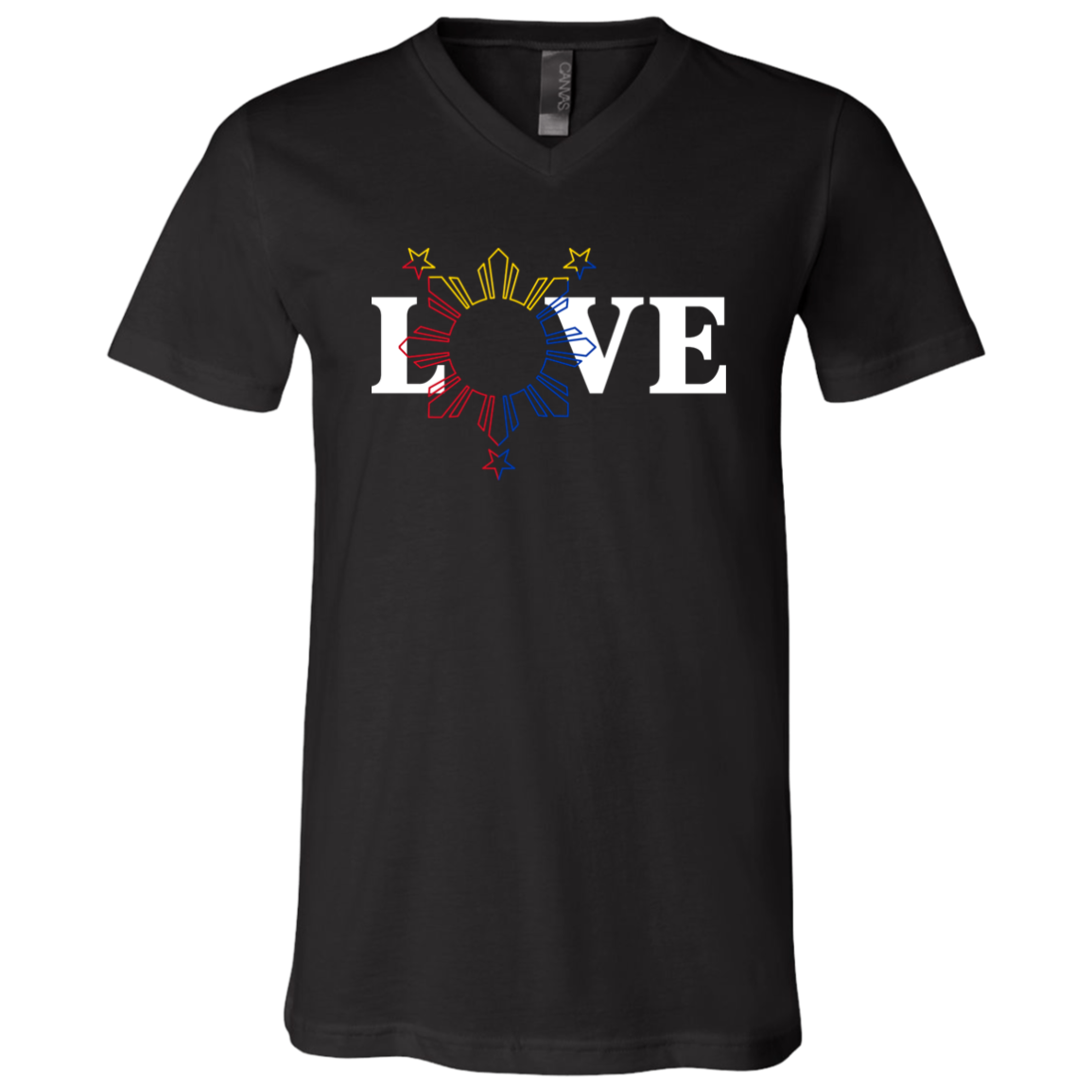 Love and Sun and Stars Unisex Jersey V-Neck T-Shirt