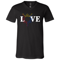 Love and Sun and Stars Unisex Jersey V-Neck T-Shirt