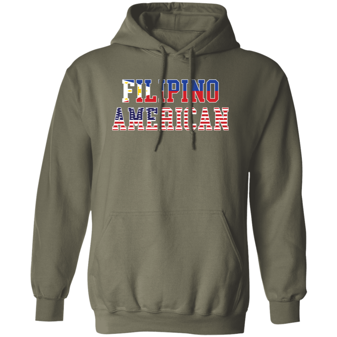 Filipino American Flags Unisex Pullover Hoodie