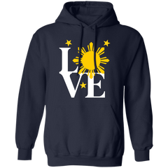 Love with Yellow Sun and Stars Unisex Pullover Hoodie