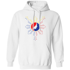 Pinay Silhouette in Philippine Sun Tricolorpng Unisex Pullover Hoodie