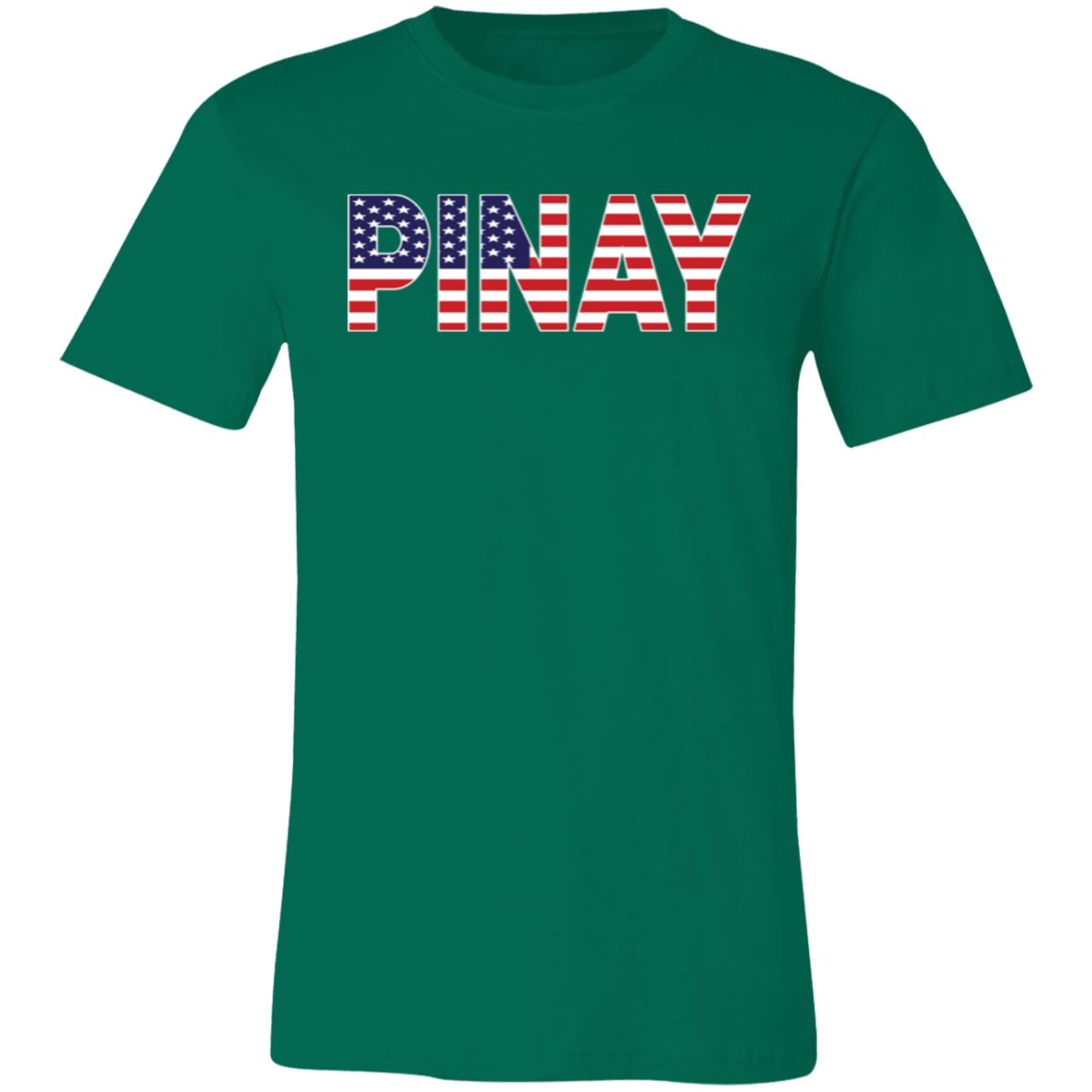 Pinay with US Flag Embedded Unisex Jersey T-Shirt