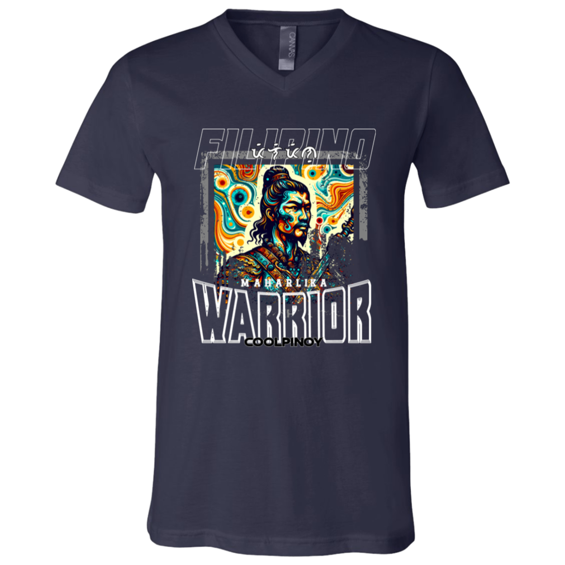 Filipino Warrior Distressed Unisex Jersey V-Neck T-Shirt