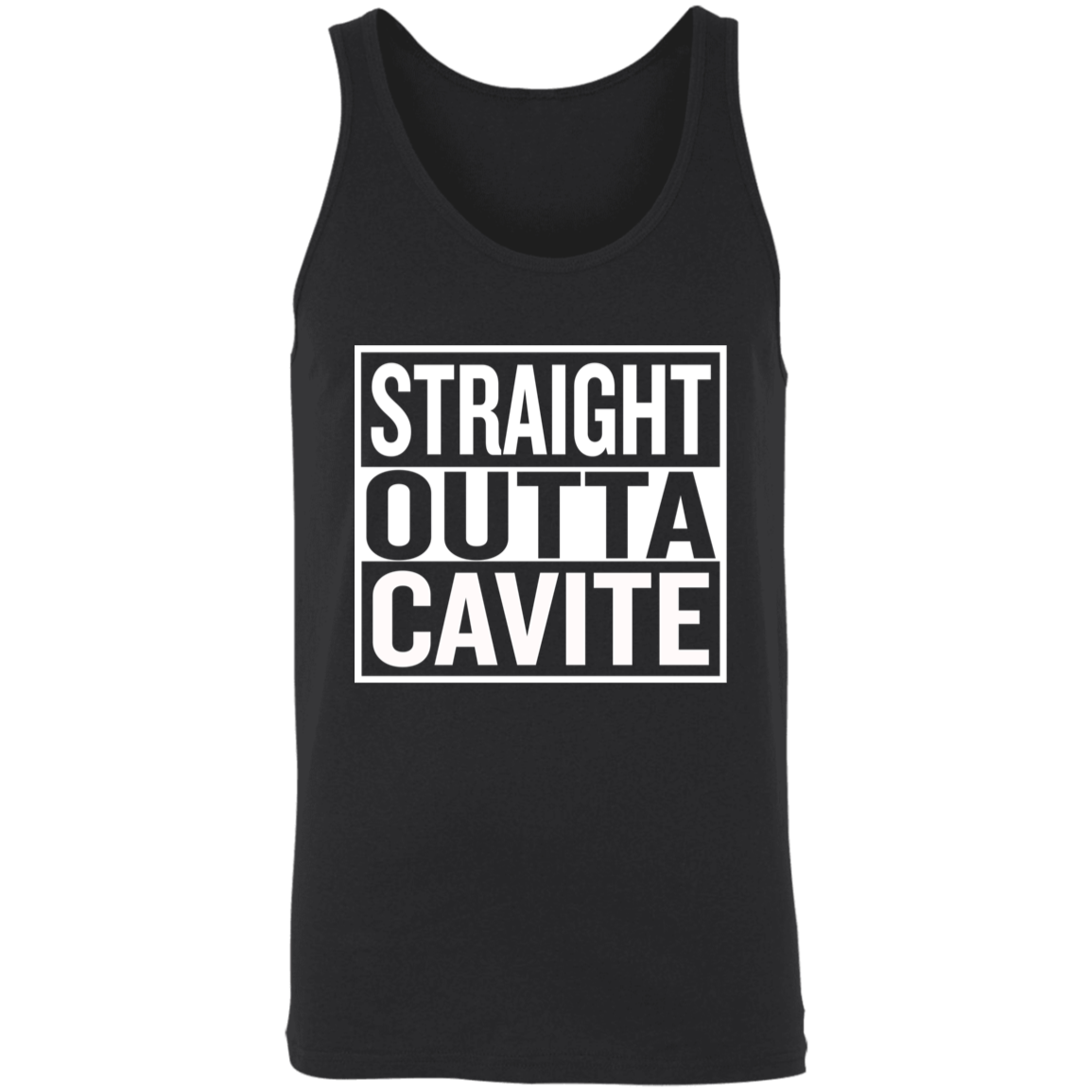 Straight Outta Cavite Unisex Cotton Tank Top