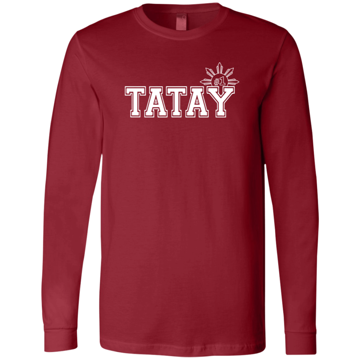 No 1 Tatay Mens Jersey Long Sleeve T-Shirt