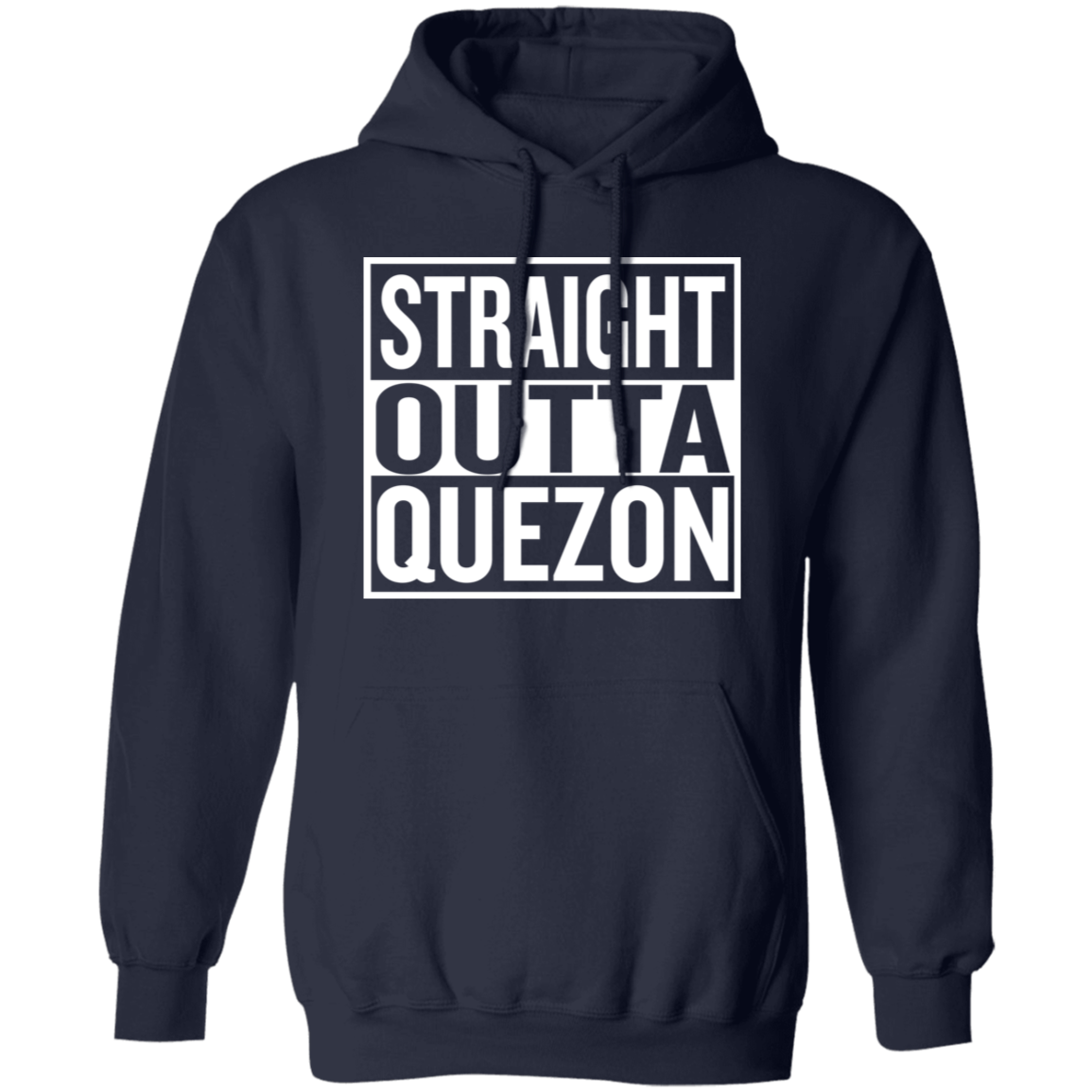 Straight Outta Quezon Unisex Pullover Hoodie