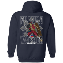 Filipino Warrior Grey Sun and Stars Unisex Pullover Hoodie