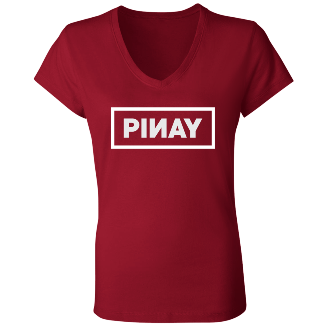 Pinay BP Ladies' Jersey V-Neck T-Shirt