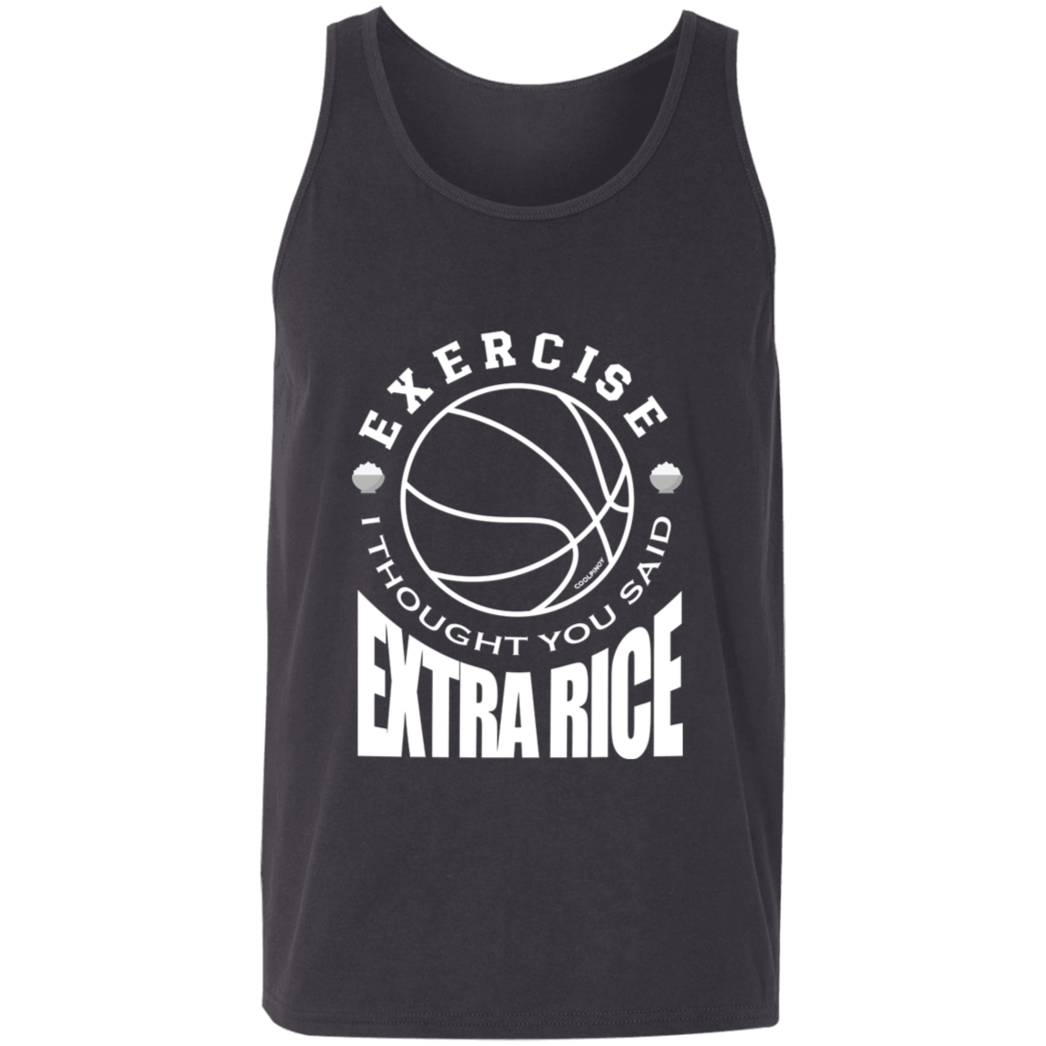 Exercise I Thought You Said Extra Rice Basketball Unisex Cotton Tank Top