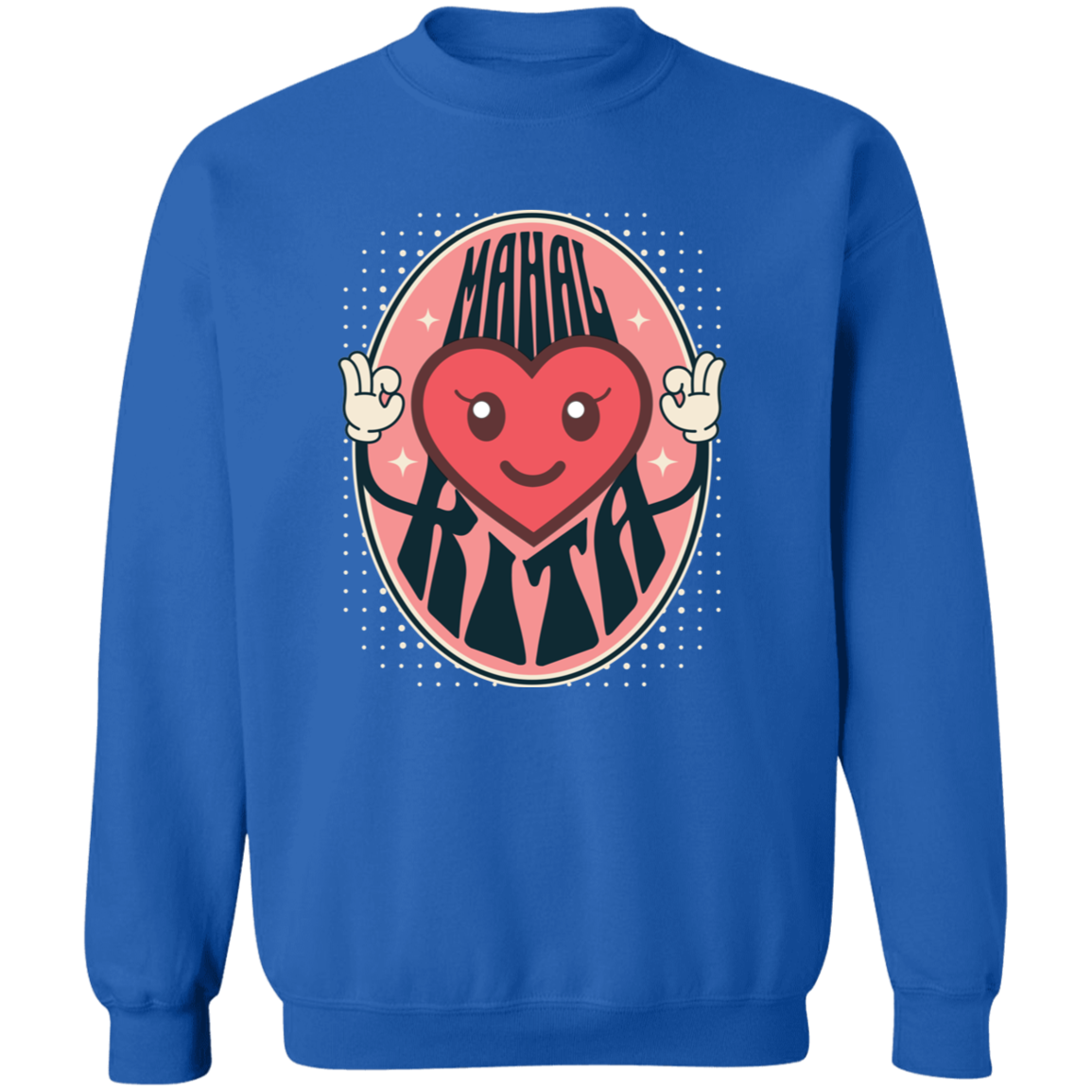 Mahal Kita Emoji Unisex Crewneck Pullover Sweatshirt