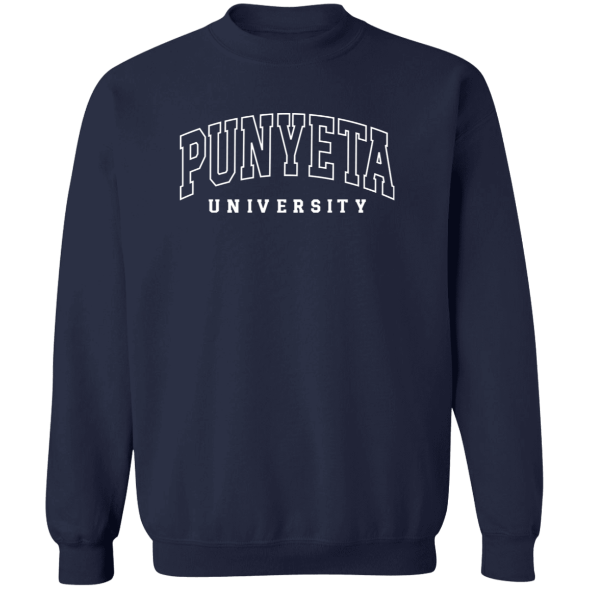 Punyeta University Unisex Crewneck Pullover Sweatshirt