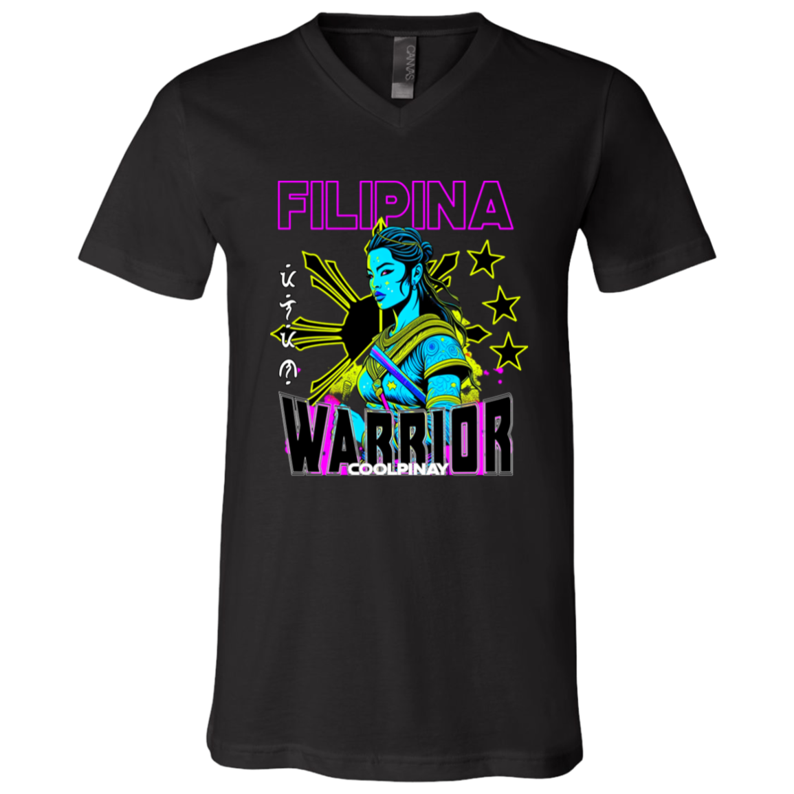 Filipina Warrior Psychadelic Unisex Jersey V-Neck T-Shirt