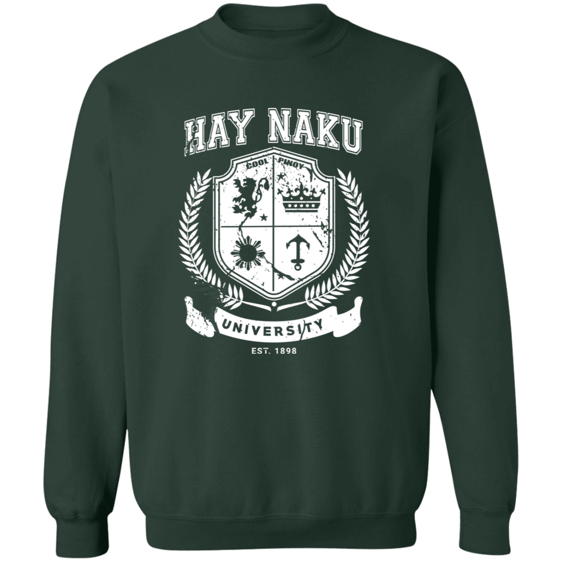 Hay Naku University Distressed CP Unisex Crewneck Pullover Sweatshirt