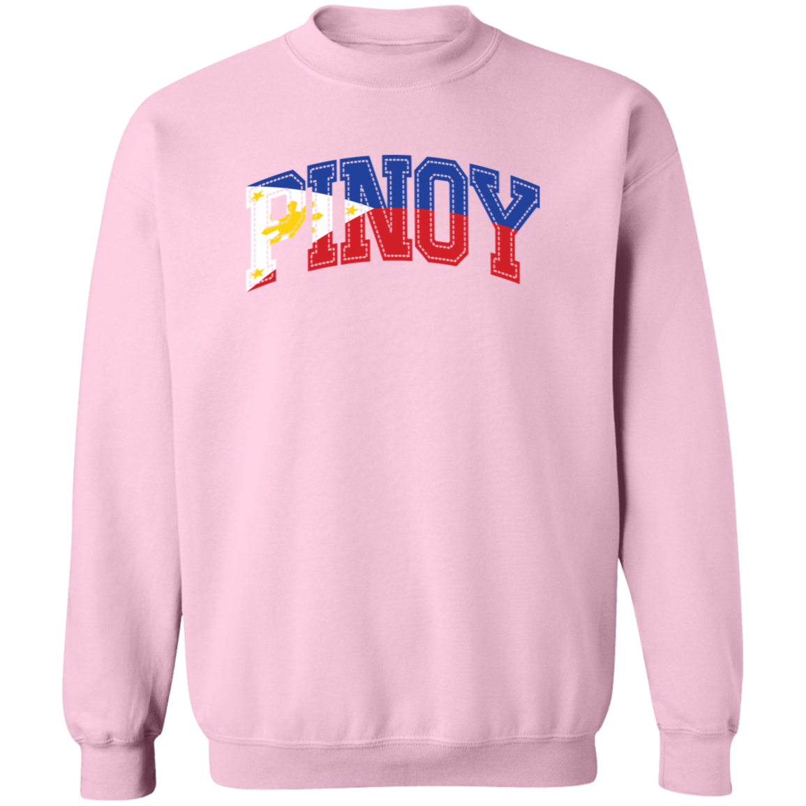 Pinoy with Flag Embedded Unisex Crewneck Pullover Sweatshirt