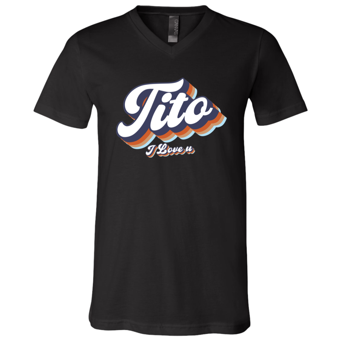 Tito I Love U Unisex Jersey V-Neck T-Shirt