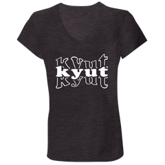 Kyut Ladies Jersey V-Neck T-Shirt